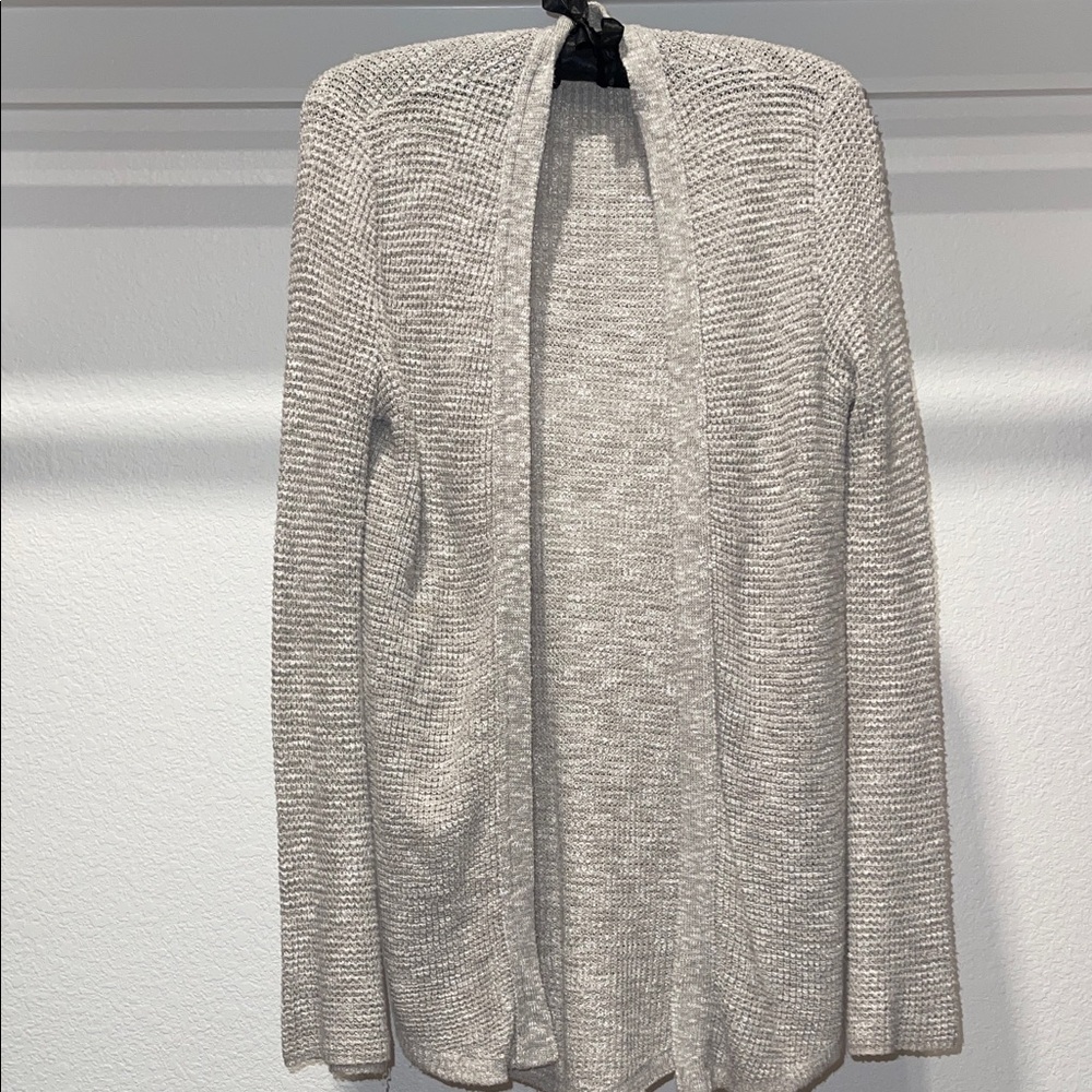 Express Light Gray Women's Flare Sleeve Cardigan